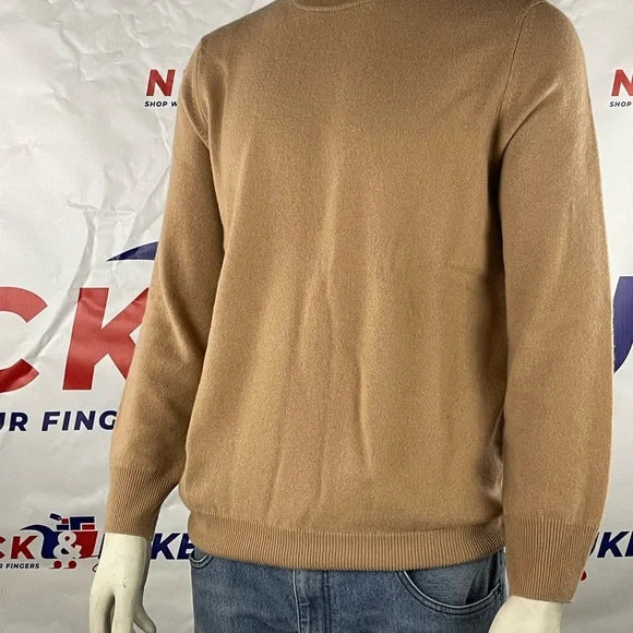 Camel crewneck menβs sweater by NAADAM - Soft Collection. π― cashmere π