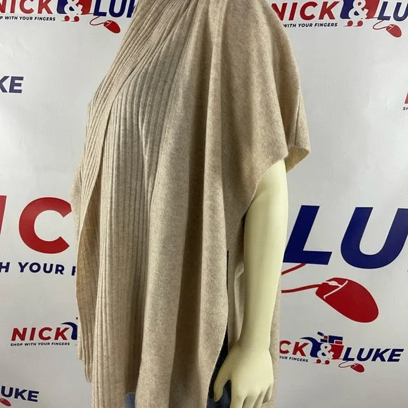Cardigan style poncho with shawl collar by NAADAM - Soft Collection