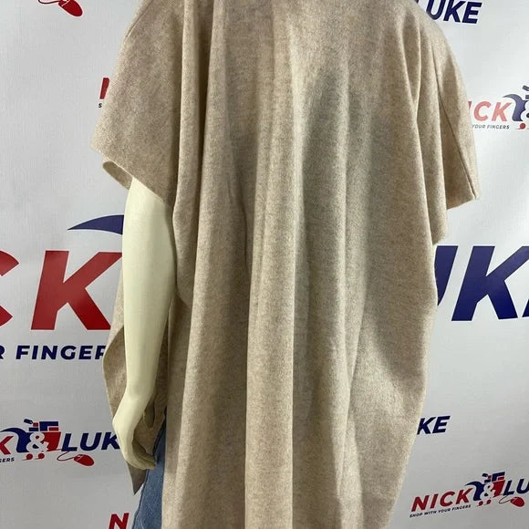 Cardigan style poncho with shawl collar by NAADAM - Soft Collection