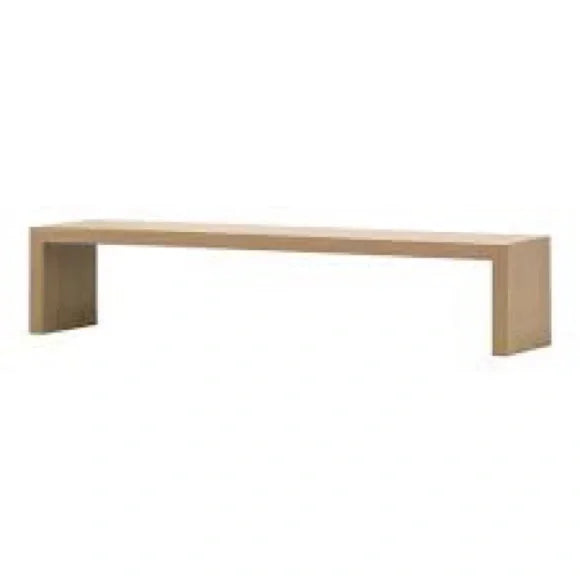 Closed Bench - 4 Seater by Andreu World, Oak