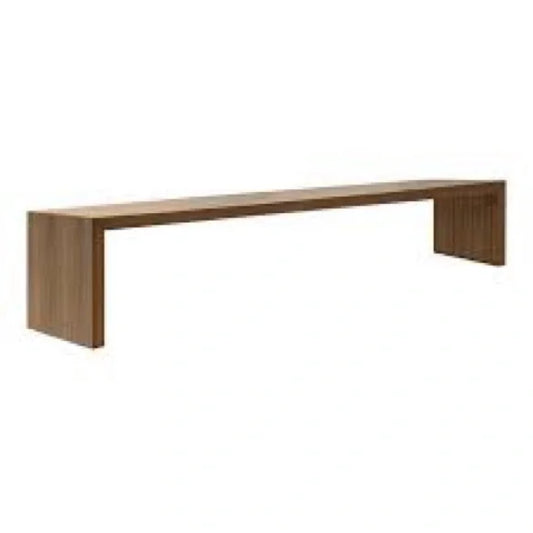 Closed Bench - 4 Seater by Andreu World, Oak